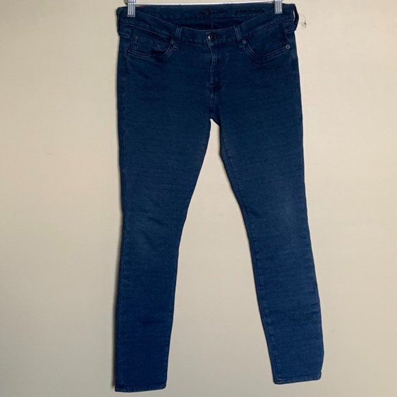 7 For All Mankind Denim - 7FAM Gwenevere blue skinny jeggings sz 29